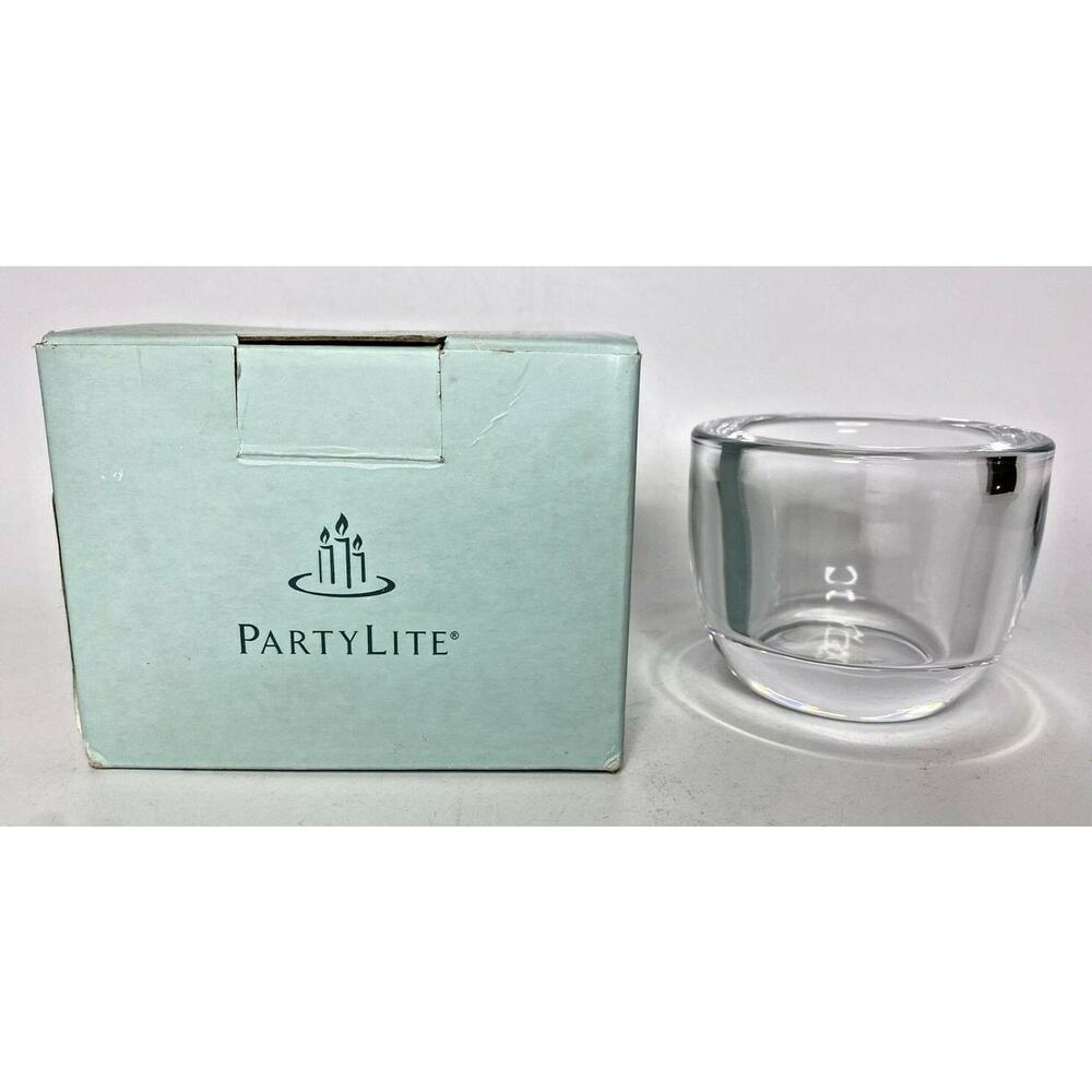 PartyLite Color Lites Clear Votive Holder Retired NIB P10B/P90576‎